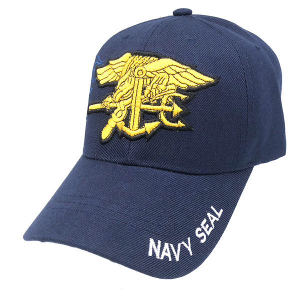 Navy Seal Logo on Bill Mens Cap with back on Vavy