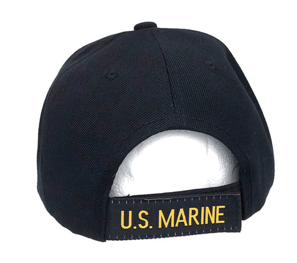 U.S Marine Logo on Bill Mens Cap with back on US Marine - Image 2
