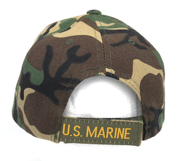 Marine Logo on Bill Mens Cap with back on US Marine - Image 3