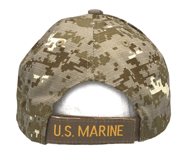 Marine Veteran Logo on Bill Mens Cap with back on US Marine - Image 3