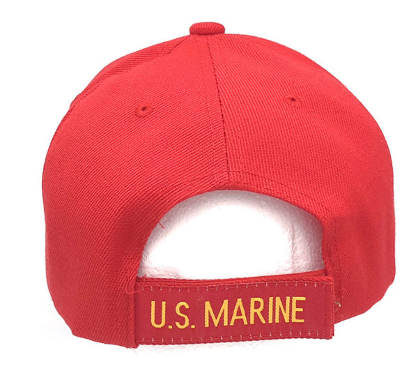 U.S Marine Logo on Bill Mens Cap with back on US Marine - Image 3