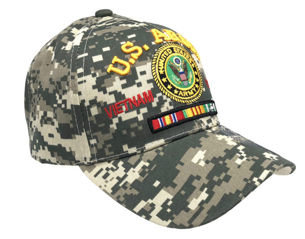 U.S Army Vietnam Veteran Logo on Bill Mens Cap with back on US Army - Image 2