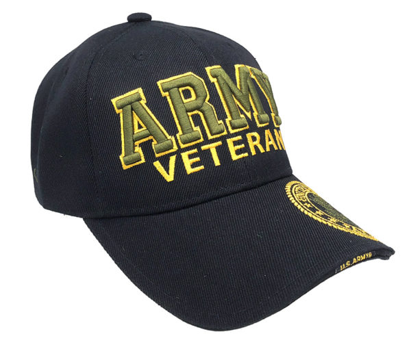 Army Veteran Logo on Bill Mens Cap with back on US Army - Image 2