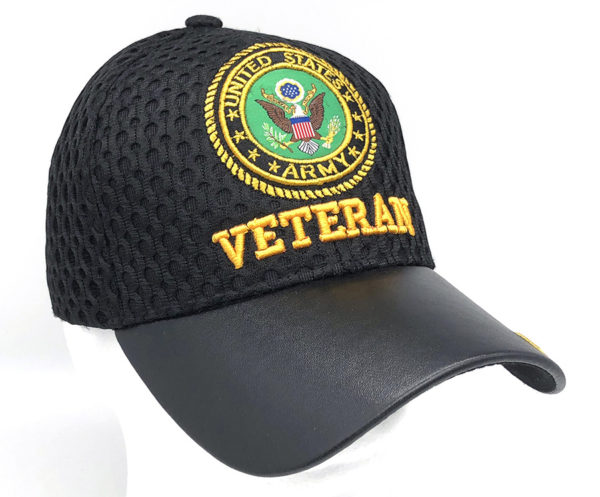 Veteran U.S. Army  Logo on Bill Mens Cap with back on US Army - Image 2