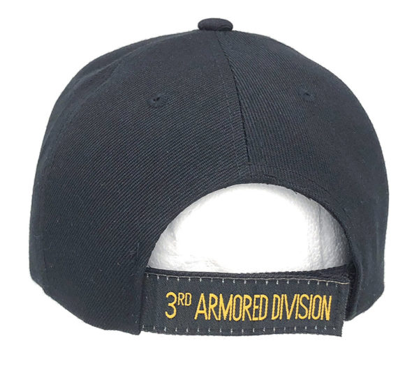 3Rd Armored Dvision Spearhead Logo on Bill Mens Cap with back on  3Rd Armored Dvision - Image 3