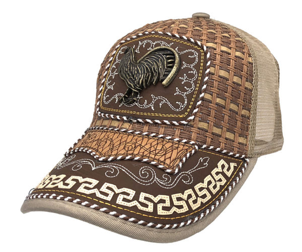 Hen Straw Mesh Back Baseball Charro Hat