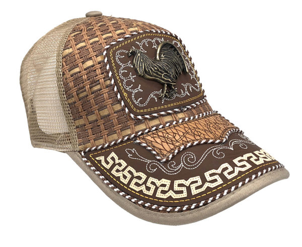Hen Straw Mesh Back Baseball Charro Hat - Image 2