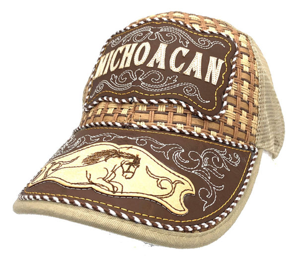 Michocan Straw Mesh Back Baseball Charro Hat