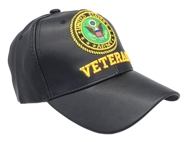 Veteran U.S. Army  Logo on Bill Mens Cap with back on U.S. Army - Image 2