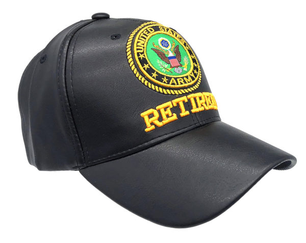 Retired U.S. Army  Logo on Bill Mens Cap with back on U.S. Army - Image 2