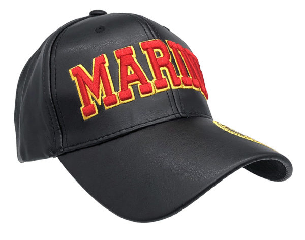 Marine  Logo on Bill Mens Cap with back on Marine - Image 2