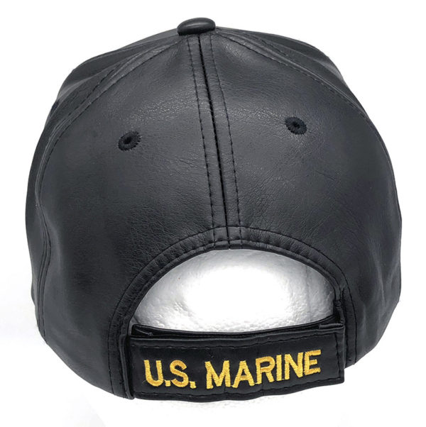 Marine  Logo on Bill Mens Cap with back on Marine - Image 3