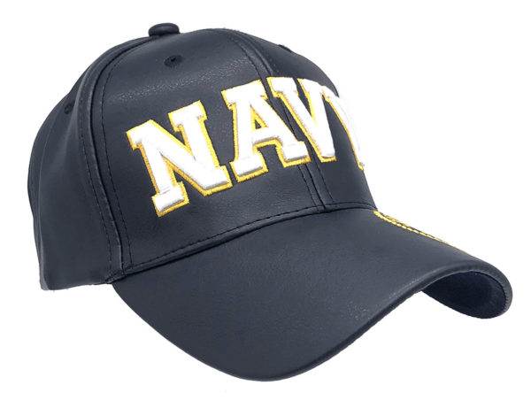 Navy Logo on Bill Mens Cap with back on U.S. Navy - Image 2