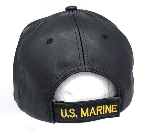 Retired U.S Marine Logo on Bill Mens Cap with back on U.S Marine - Image 3