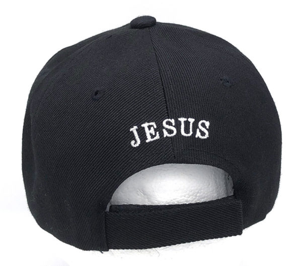 Jesus Eternity Logo on Bill Christian Cap with back on Jesus - Image 3