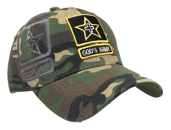 God's Army Logo on Bill Christian Cap with back on God's Army - Image 2