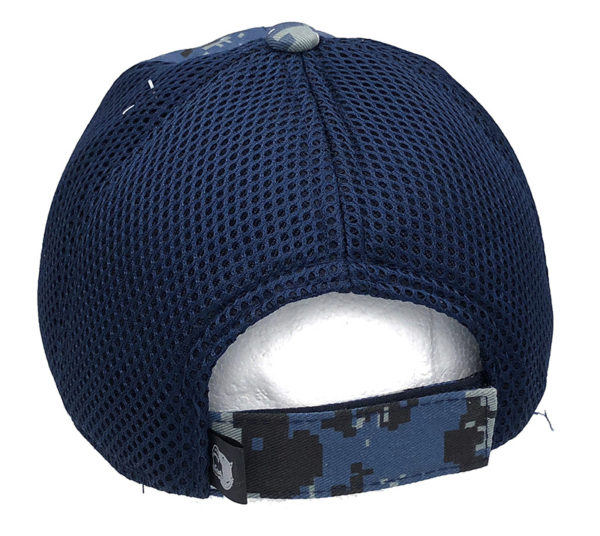 Blue Camo USA Flag Mesh Cap - Image 2