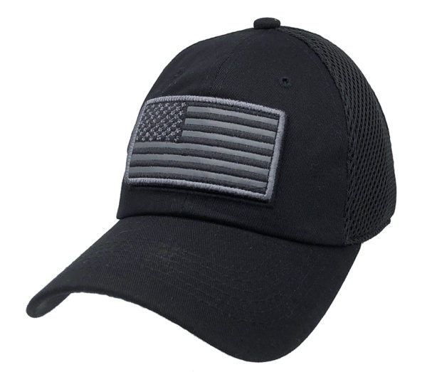 Black Camo USA Flag Cap