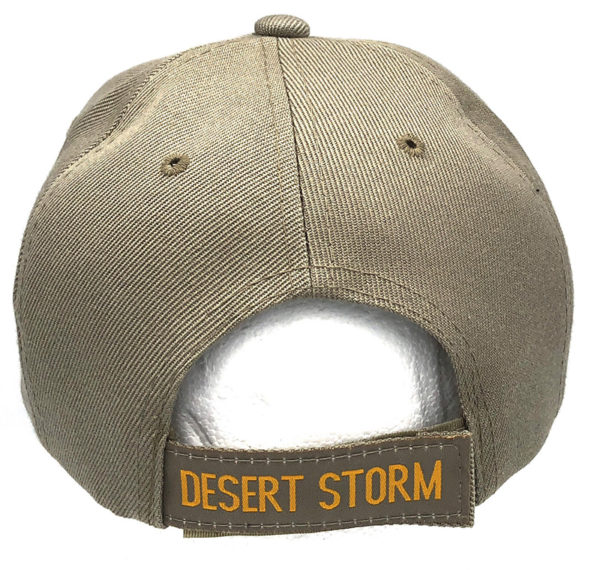Desert Storm Veteran Logo on Bill Mens Cap with Desert Storm - Image 3