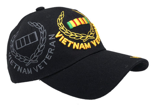 Vietnam Veteran Logo on Bill Mens Cap with Vietnam Veteran - Image 2