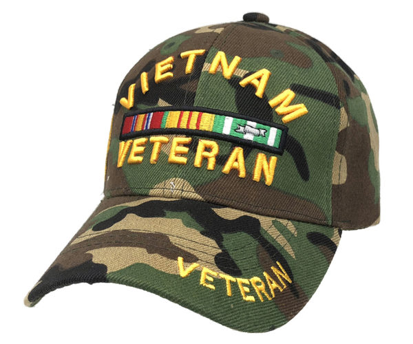Vietnam Veteran Logo on Bill Mens Cap with Vietnam Veteran
