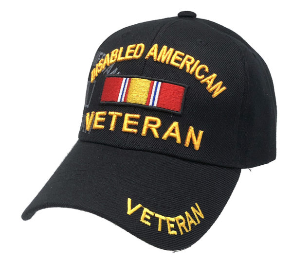 Disabled Veteran  Logo on Bill Mens Cap with Veteran
