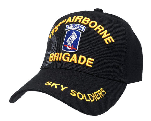 173Rd  Airborne Brigade Sky Soldiers Logo on Bill Mens Cap with 173rd ABN
