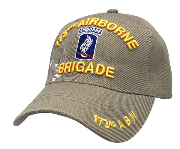 173Rd  Airborne Brigade Logo on Bill Mens Cap with 173rd ABN
