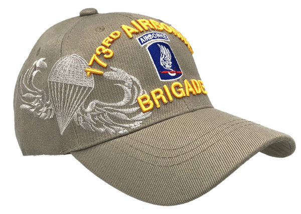 173Rd  Airborne Brigade Logo on Bill Mens Cap with 173rd ABN - Image 2