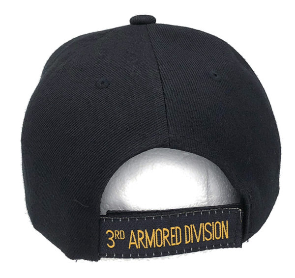 3Rd Armored Division Spearhead Logo on Bill Mens Cap with 3Rd Armored Division - Image 3