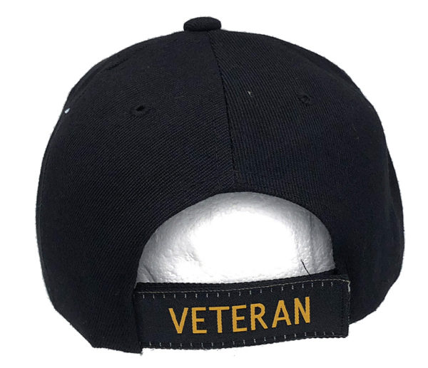 Gulf War Iraqi Freedom Veteran Logo on Bill Mens Cap with Veteran - Image 3