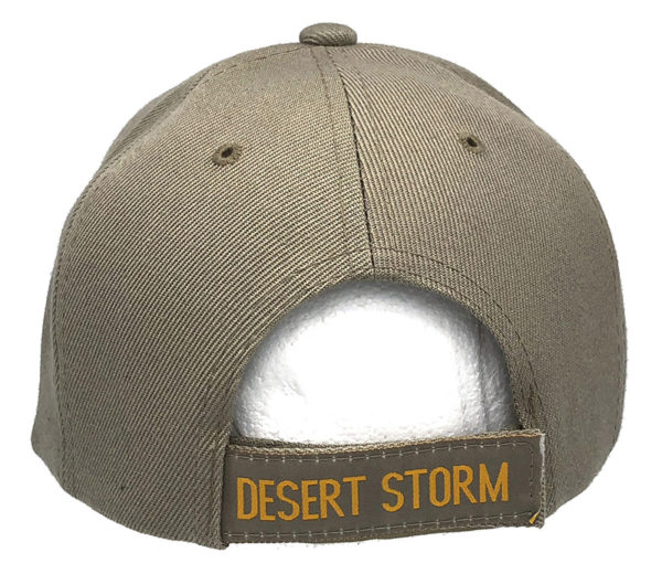 Desert Storm Veteran Logo on Bill Mens Cap with Desert Storm - Image 3