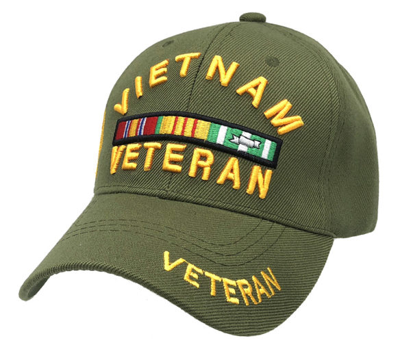 Vietnam Veteran Logo on Bill Mens Cap with Veteran