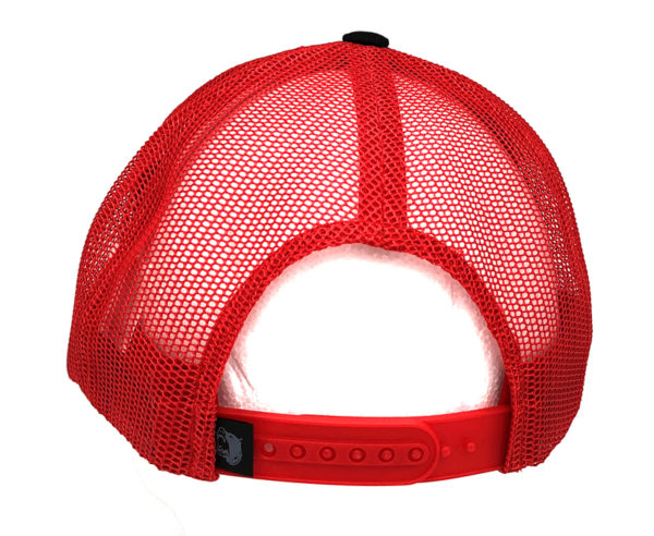 PB222 PIT BULL Cambridge Trucker Mesh Cap - Black / Red - Image 3