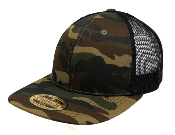PB222 PIT BULL Cambridge Trucker Mesh Cap - Camo / Black