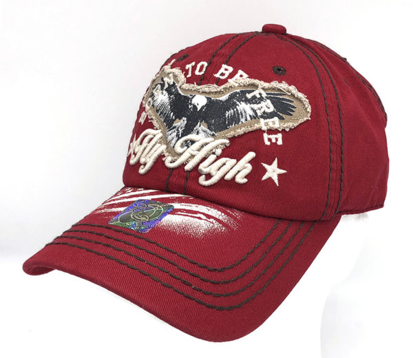 Vintage Born to be Free with Eagle Ball Cap