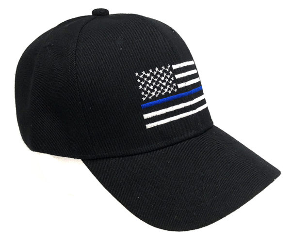 American Flag on Bill Mens Cap - Black - Image 3