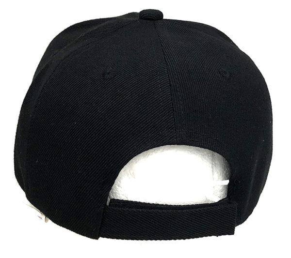 American Flag on Bill Mens Cap - Black - Image 2