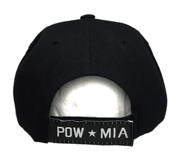 Pow Mia on Bill Mens Cap - Black - Image 3