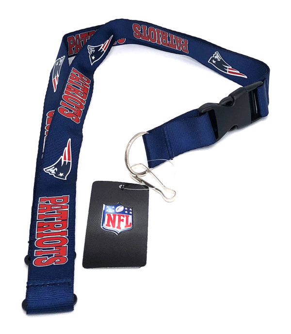 NFL lanyards Key neck lanyard ID holders - Patriots