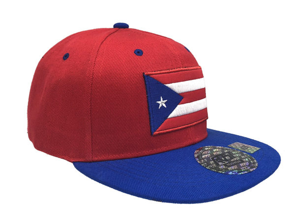 Puerto Rico Baseball with Flag Snap Back Cap - Image 3