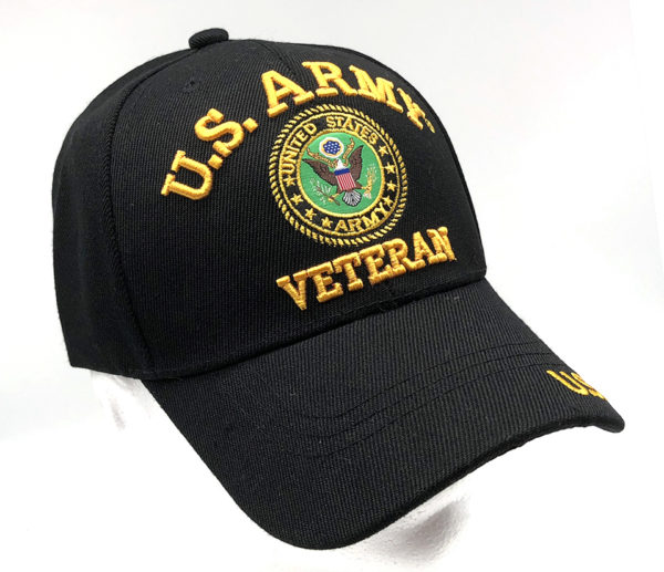 Army Veteran Logo on Bill Mens Cap with back on U.S. Army - Image 2