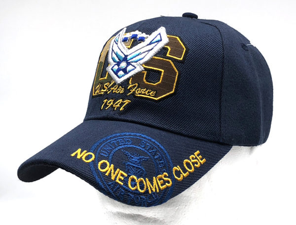US Air Force on Bill Mens Cap with back on Air Force