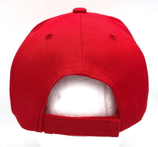 Build The Wall Trump Hat Cap - Red - Image 3