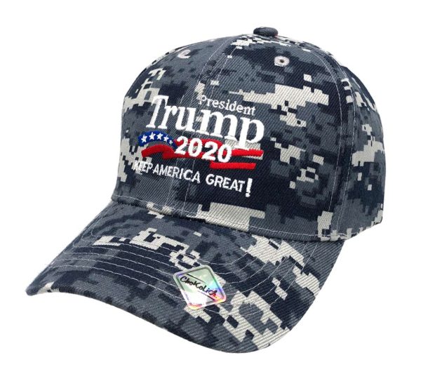 President Trump 2020 Keep America Great! Digital Camo Hat Cap Blue