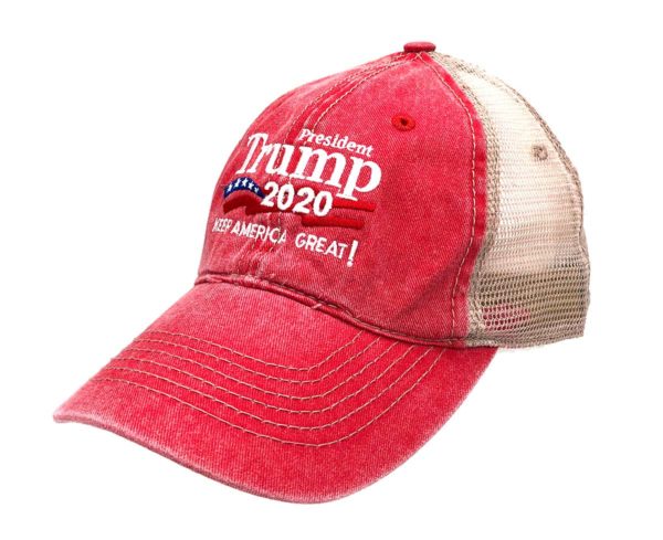 President Trump 2020 Keep America Great! with Mesh Cap - Red