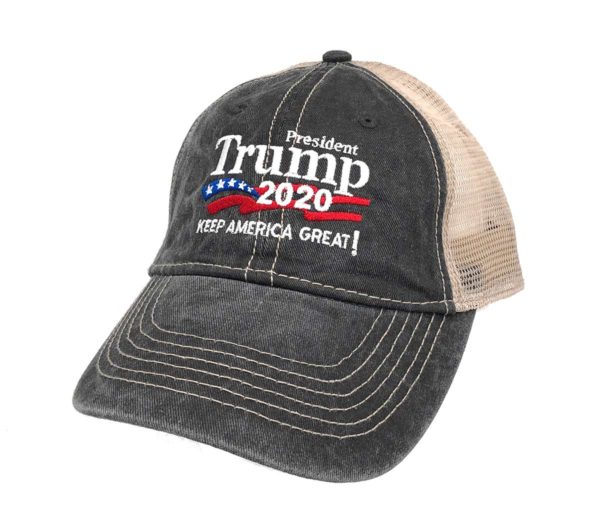 President Trump 2020 Keep America Great! with Mesh Cap - Black