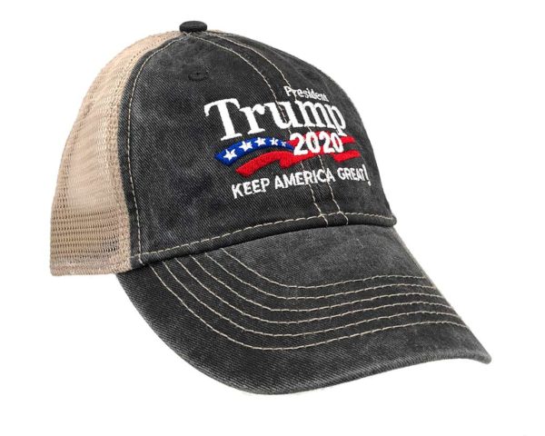 President Trump 2020 Keep America Great! with Mesh Cap - Black - Image 2