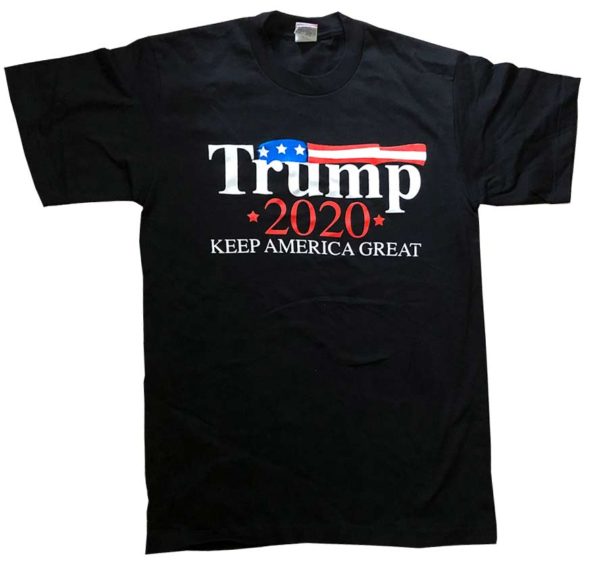 Trump 2020 Keep America Great T Shirt - Black